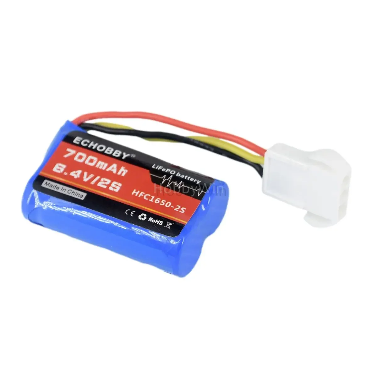 6.4V 2S 700mAh HFC16500 LiFePO Battery EL4.5 3P female plug for RC Car Truck Boat