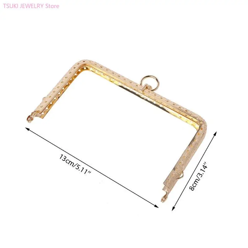 62Ke 1pc borsetta per borse borse borse borse borse telaio bloccaggio bacio metallo 13,8