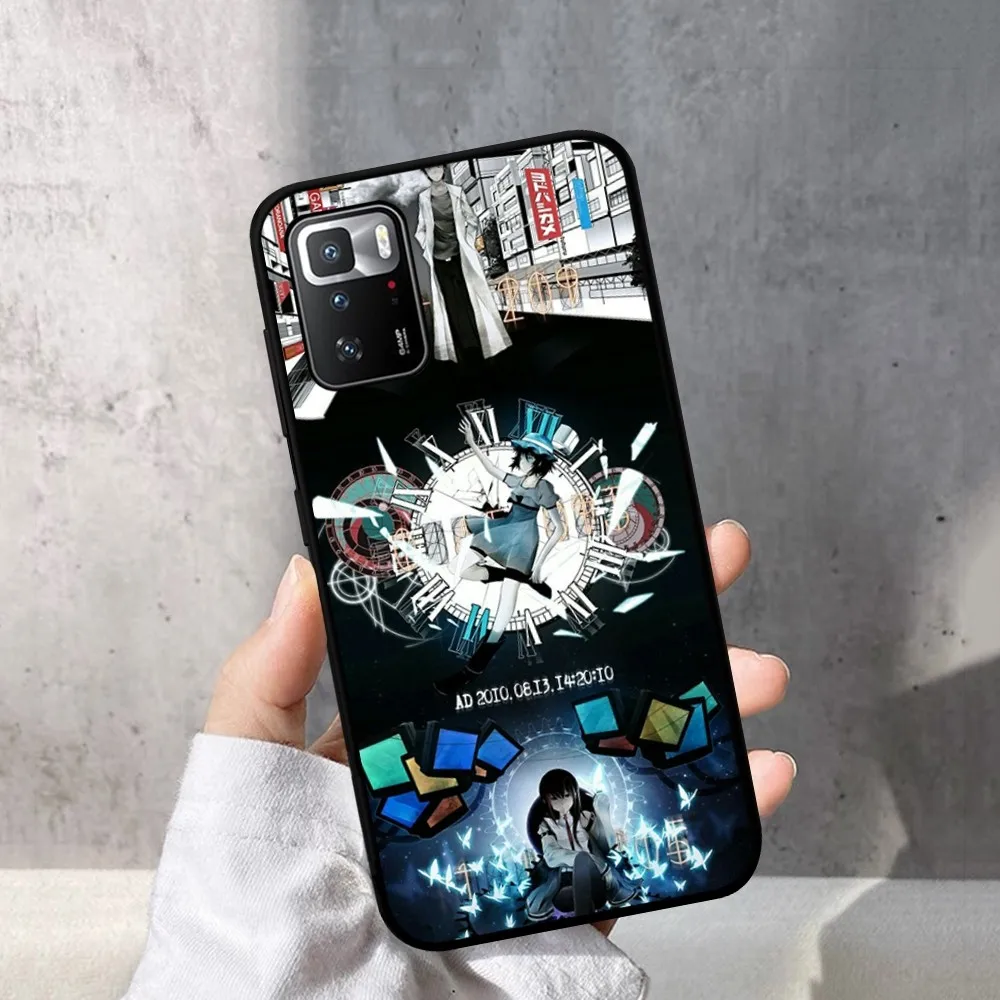 Steins Gate Anime Phone Case For Redmi Note 4 X 5 A 6 7 8 T 9 9S 10 11 11S 11Epro Poco M3 pro