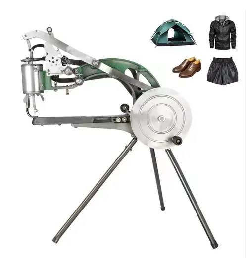Dual Cotton Nylon Leather Cobbler Sewing Machine Black Shoe Repair Mending Machine Hand Crank Manual New Condition Dual Motor