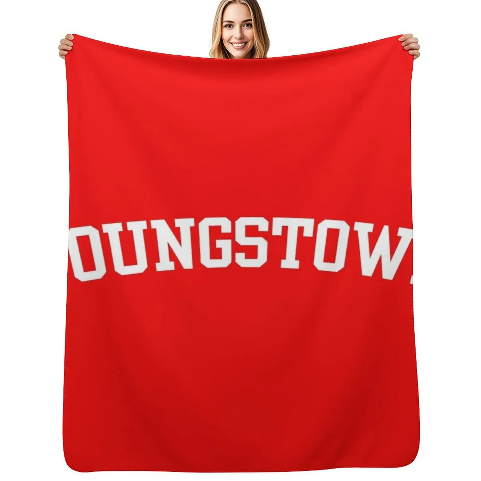 

Classic Youngstown: Collegiate-Style Logo Throw Blanket Baby manga Blankets For Baby Blankets