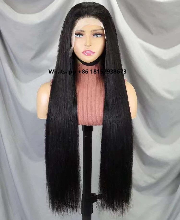 

Real Raw Vietnamese Super Double Drawn Virgin Human Hair Wigs 13X4 Transparent Lace Front SDD Vietnam Bone Straight Hair Wig