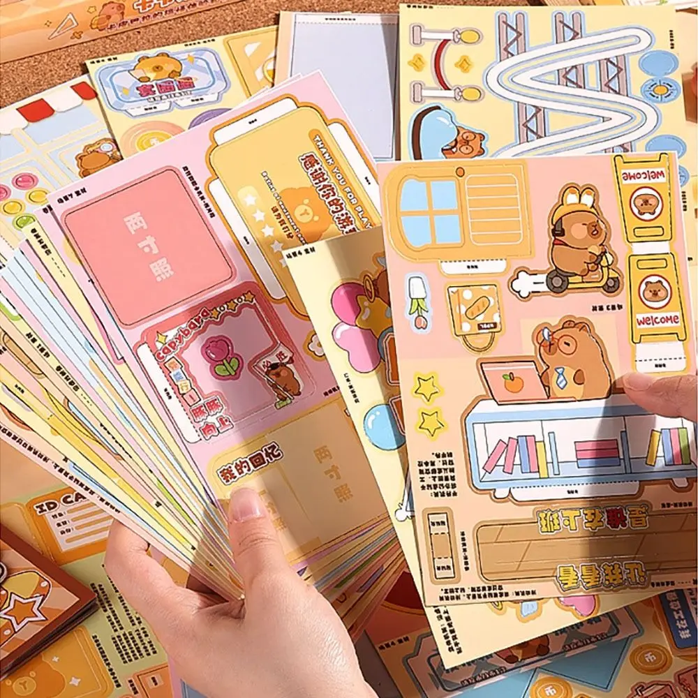 Diy Handmade Diy Quiet Book No Cutting Required Montessori Toy Homemade Book Designer Toy Early Education 3D Sticker Book