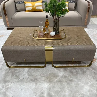 

Italian Light Luxury Solid Wood End Table Large and Small Apartment Type Post-Modern Simple Living Room High Sense Tea Table