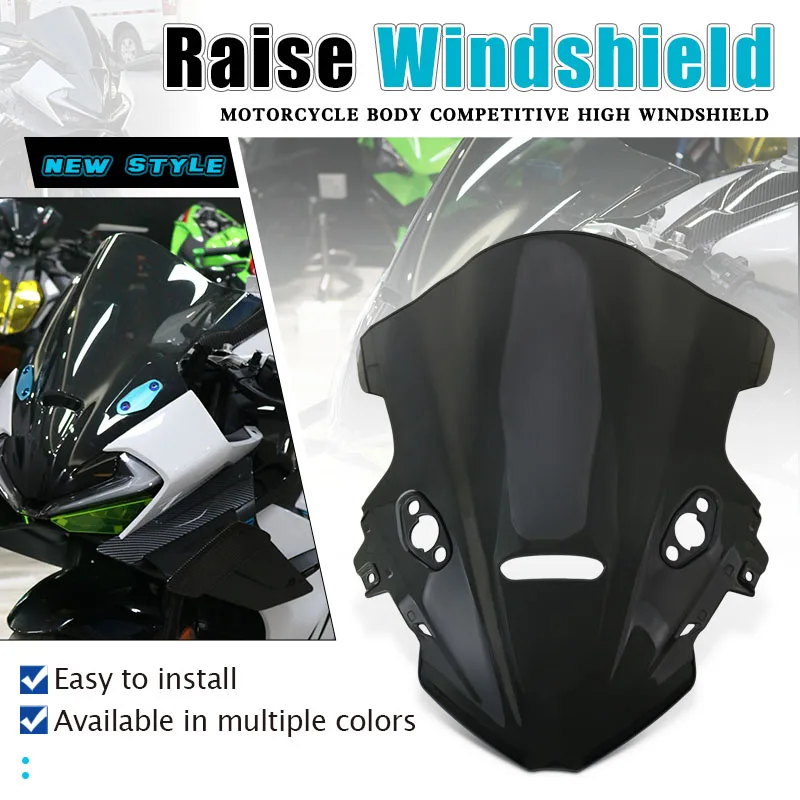 

Motorcycle Rise Windscreen Windshield Wind Deflectors Shield Protector Fit For 675SR 675SR-R 675SRR