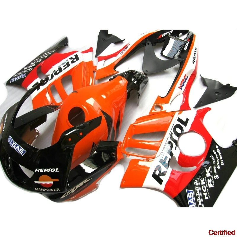 Motorcycle Bodyworks Fairing Kits For Honda CBR600 F3 1997 1998 Orange Red Black Fairings Set Cbr600 F3 97 98 VB17