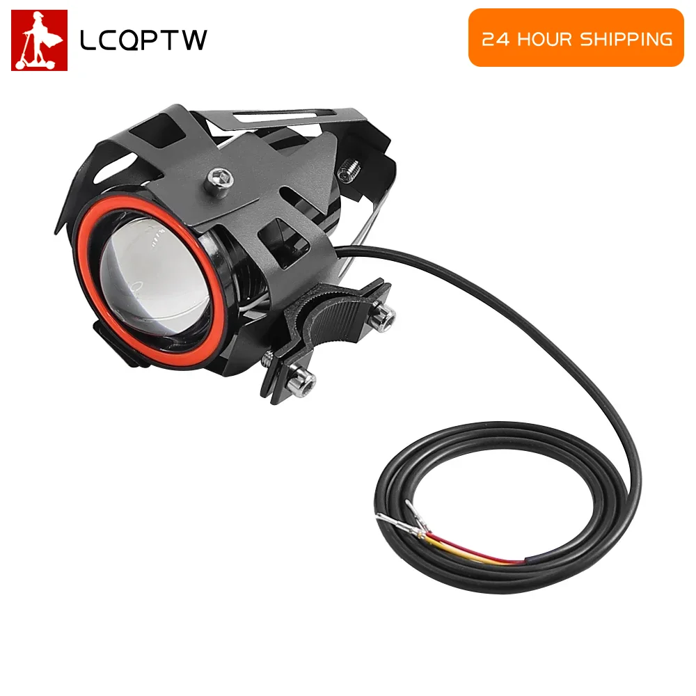 U7 Front Headlight Horn Fog Light for Kugoo Kukirin Electric Scooter Accessories Universal LED Spotlight Laser Replacement Parts