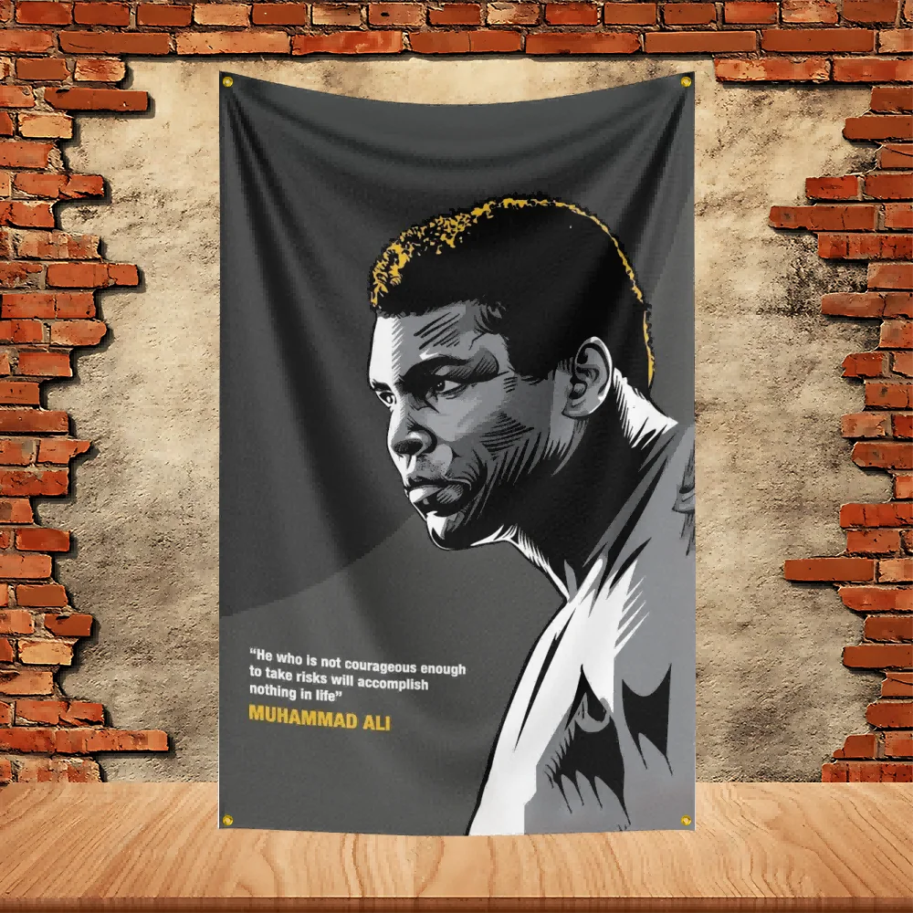 90X150ft Muhammad Ali Boxing Party Flag Polyester Printed Flag Banner Tapestry for Garden Garage Decoration Concert Flag - Detail 1