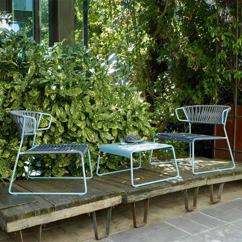 Canapé de balcon extérieur, chaise simple, loisirs, jardin, cour, villa