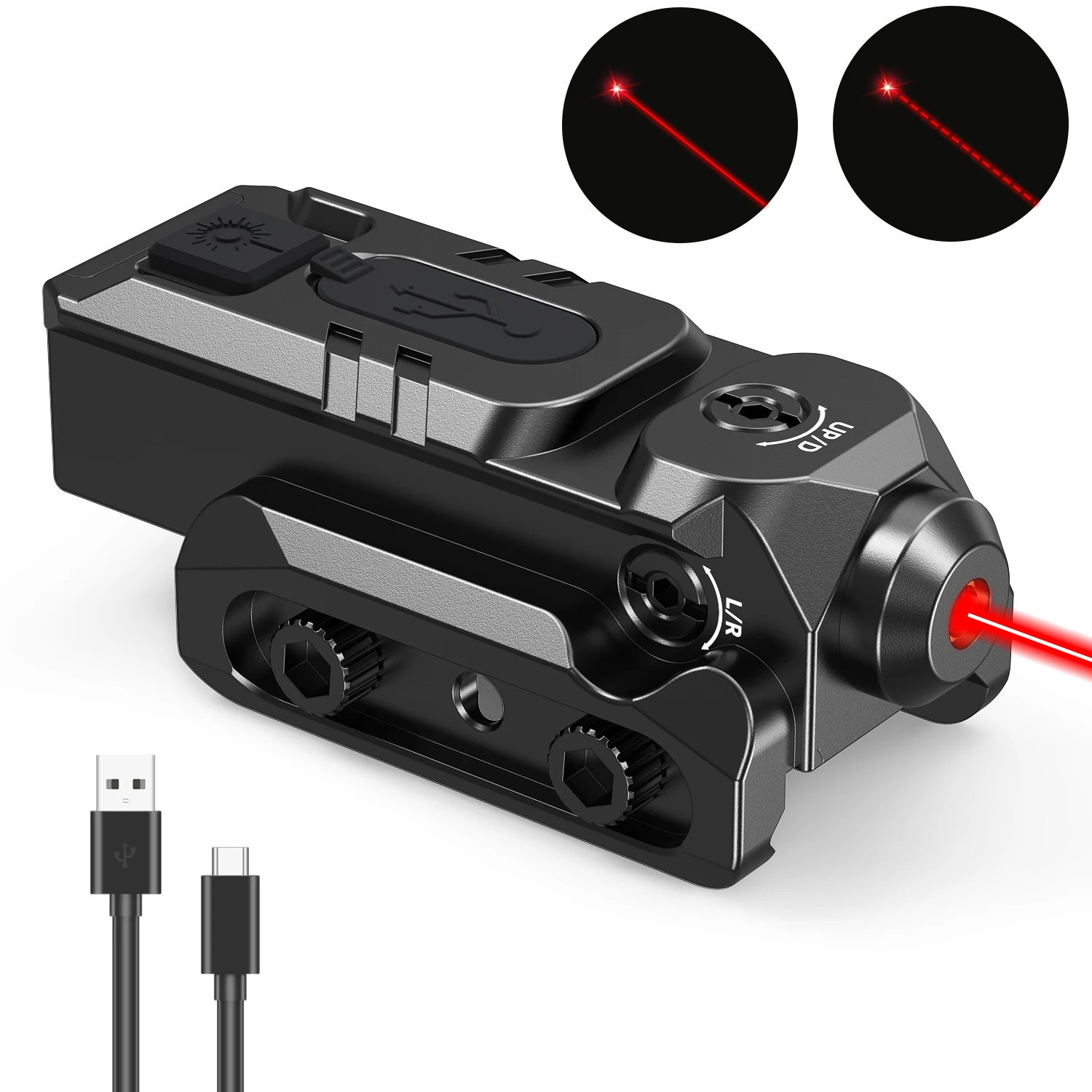 Ultra Light Laser Dot Sight Dual Beam Optional Anti-Impact Structure Long Distance Shooting Accessory.