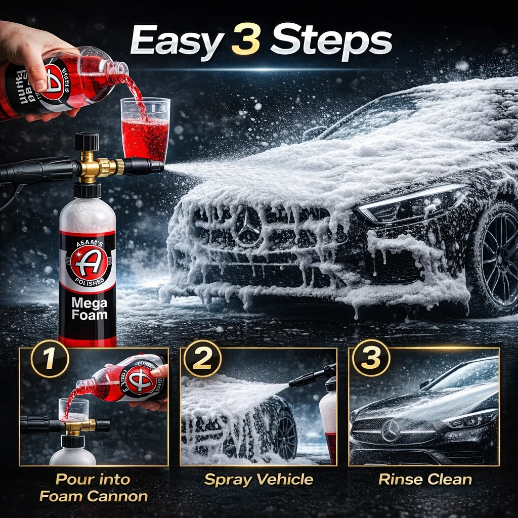 ASAM Mega Foam Sapone per Lava - Car Shampoo Ph recensione e prezzo