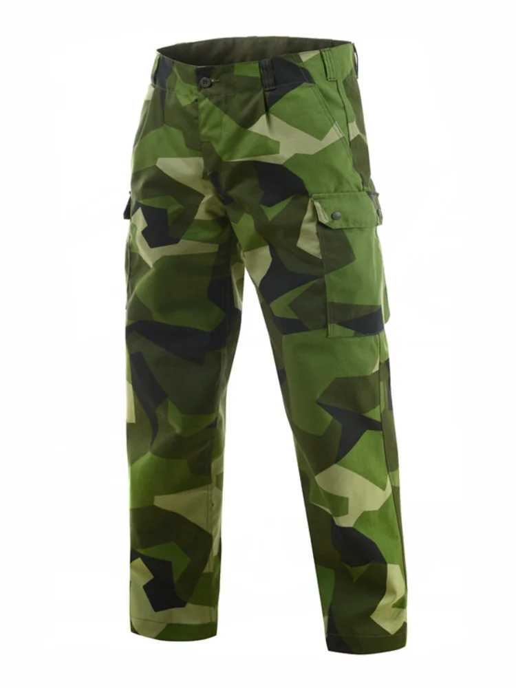 Swedish M90 Geometric Camouflage Tactical Pants BDU Pant Type