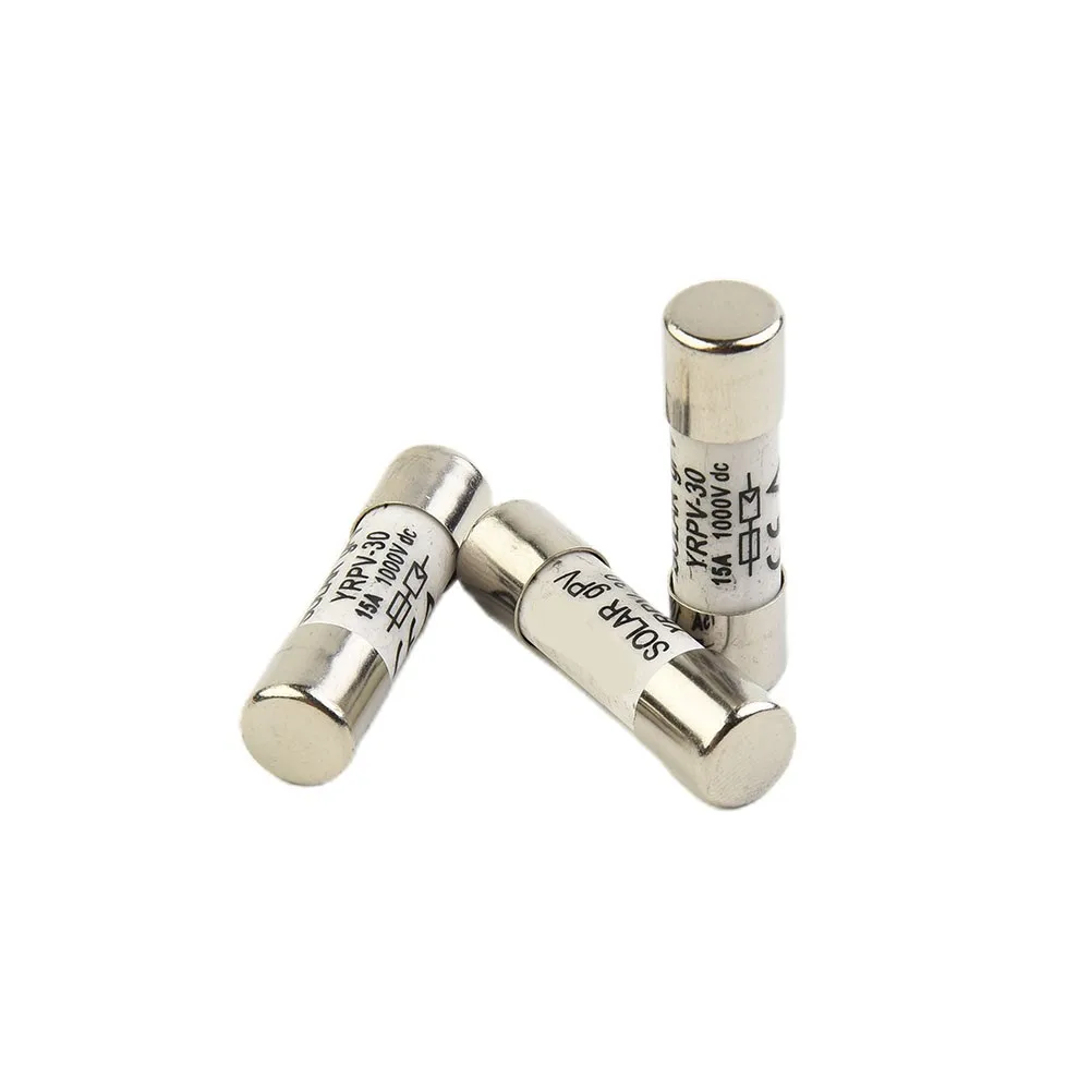 Protect Tool 10/15/20/30A Industrial Circuit DC Fuse Photovoltaic Fuse 1000V 30 Amp PV 30A 3PCS Consumer DC Fuse