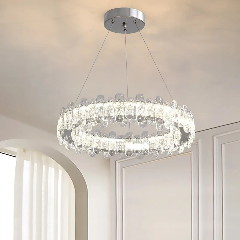 

Nordic classic ceiling chandelier living room LED chandelier dining room crystal chandelier kitchen room decor crystal lights