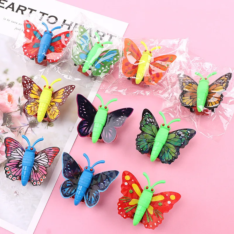 10Pcs Cute Cartoon Butterfly Pull Back Car Treat Kids Birthday Party Favors Baby Shower Guest Gifts Finger Game Pinata Fill Toy