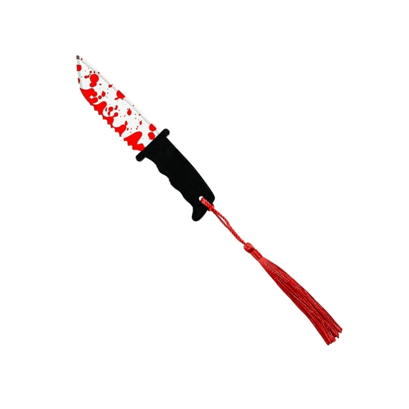 علامة صفحة بطابع الهالوين مع شرابات من الأكريليك وإشارات مرجعية لكتب الرعب وأقلام تحديد صفحة ومستلزمات القراءة للطلاب