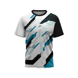 Funny Graffiti Tie-dye Harajuku Men's T-Shirt Badminton Table Tennis Sportswear Gym Tops Fashion Short Sleeve Oversized Tshirts