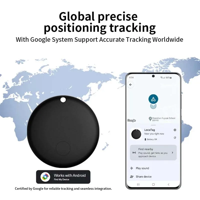 Android Tracker Suitable for Android Google Find My Device Bluetooth Locator Global Positioning Anti-Lost Device