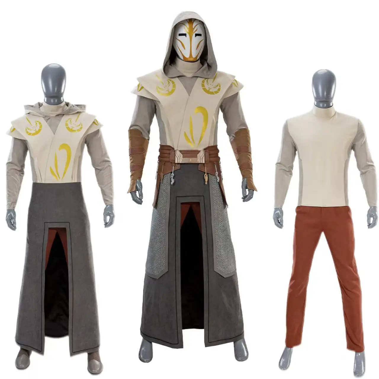 

Храм-охранник, карнавальный костюм, маска джедая, одежда, маскировка, карнавальная одежда на Хэллоуин