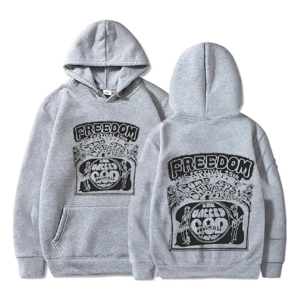 Sudadera con capucha clásica de Freedom, ropa personalizada, Harajuku