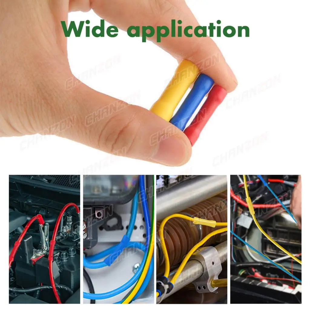 50-150PCS Bv1.25 Bv2.5 Bv5.5 Isolierte Draht Joint Butt Connector Kit PVC Kabel Elektrische Kabel Wirefy Splice Crimp terminal Werkzeug – Detail 6