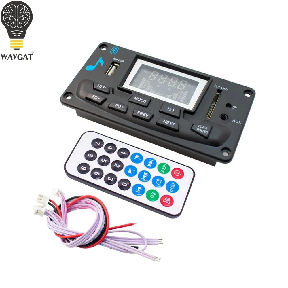 4.0 Bluetooth MP3 Decoding Board Module DIY USB/SD/MMC APE FLAC WAV DAE Decoder Record MP3 Player AUX FM Folders Switch