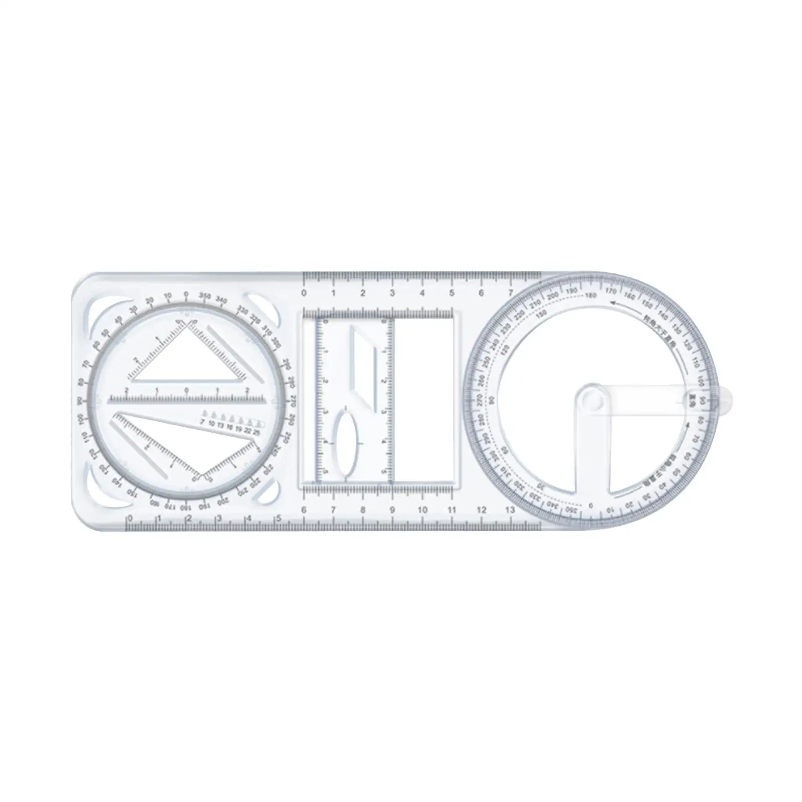 Drawing Template Mathematics Draft Rulers Supplies Multifunctional Geometric