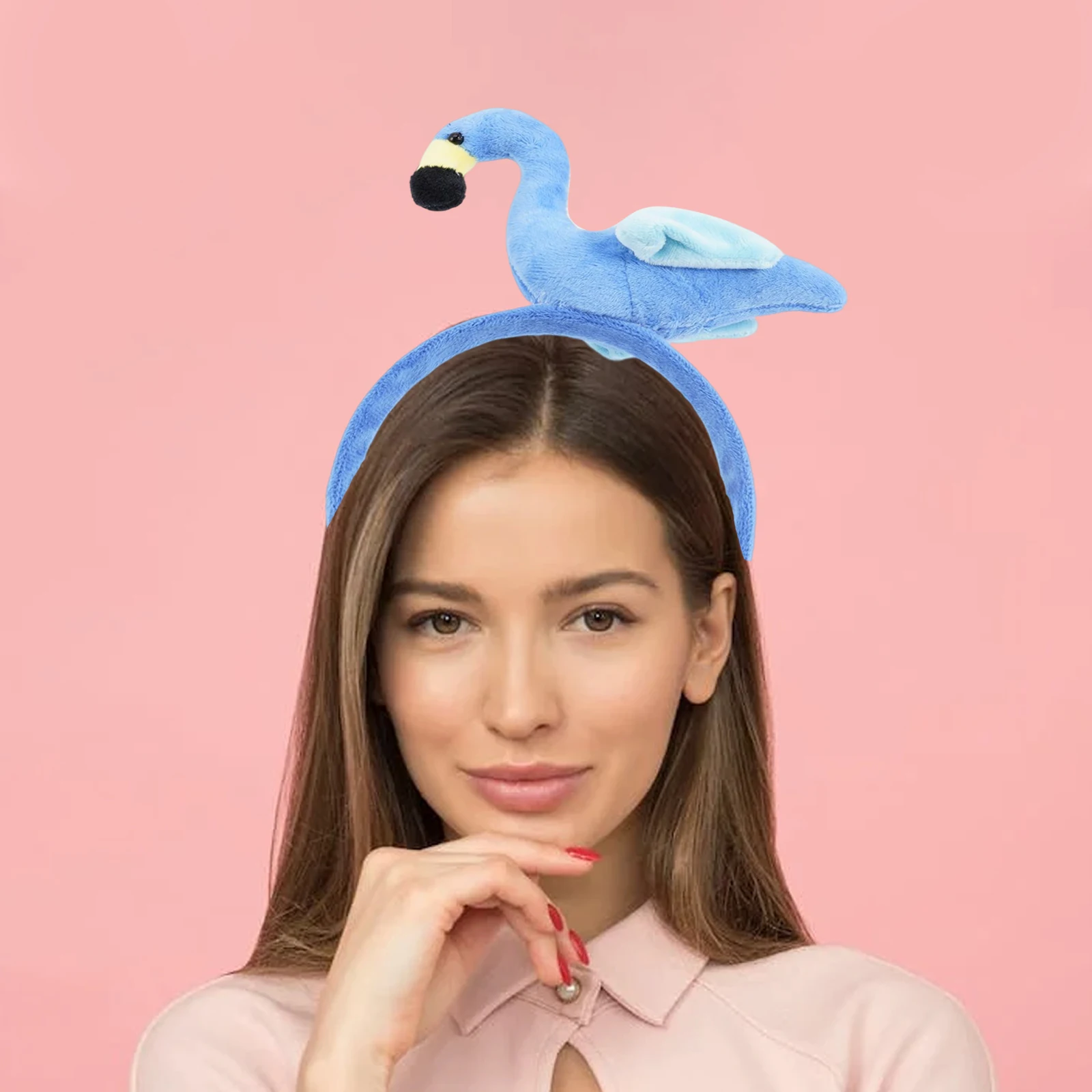 

Fancy Flamingo Hairbands Headband Accessories for Girls Cartoon ing Plastic