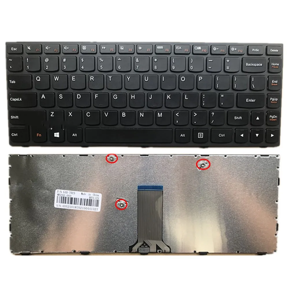 

Laptop New for Lenovo IdeaPad G40-70 G40-80 G40-30 FLEX 2 14 US Keyboard