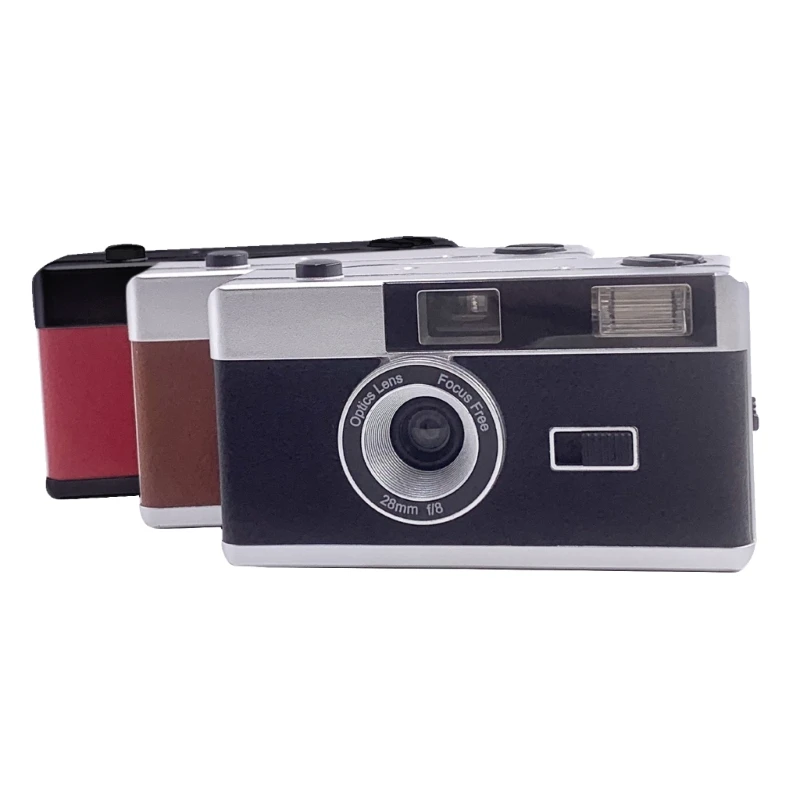 Retro 35mm Point and Shoot Film Camera with Flash Capture Memories in Film Perfect for Photography Enthusiasts Drop Shipping