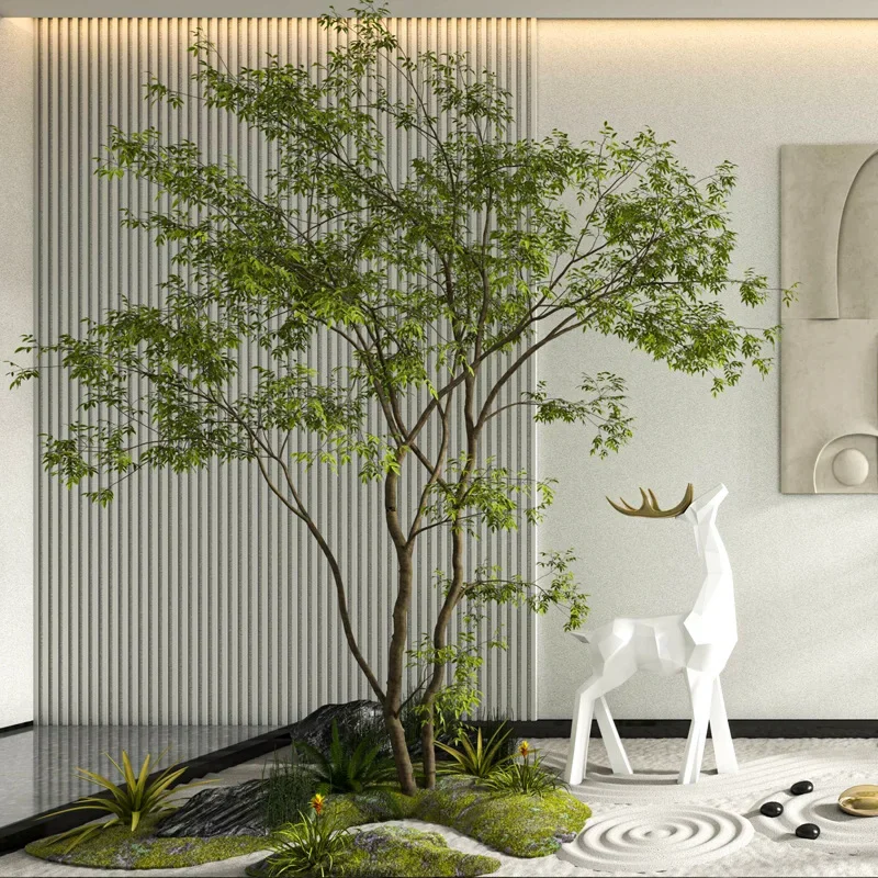 Simulation green plant landscaping villa indoor soft decoration bionic plant