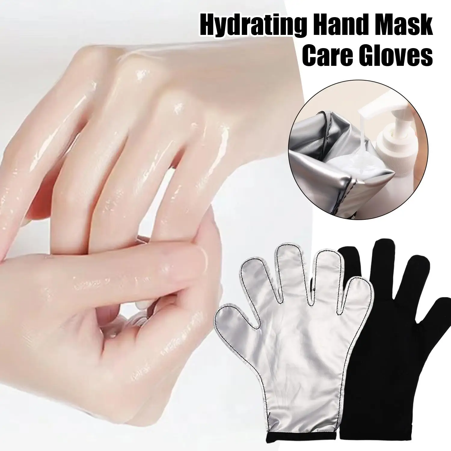 Moisturizing Gloves Exfoliate To Prevent Dry Hands and Leave Hands Smooth and Soft Deep Nourishing Reusable Spa Hand Care Tool