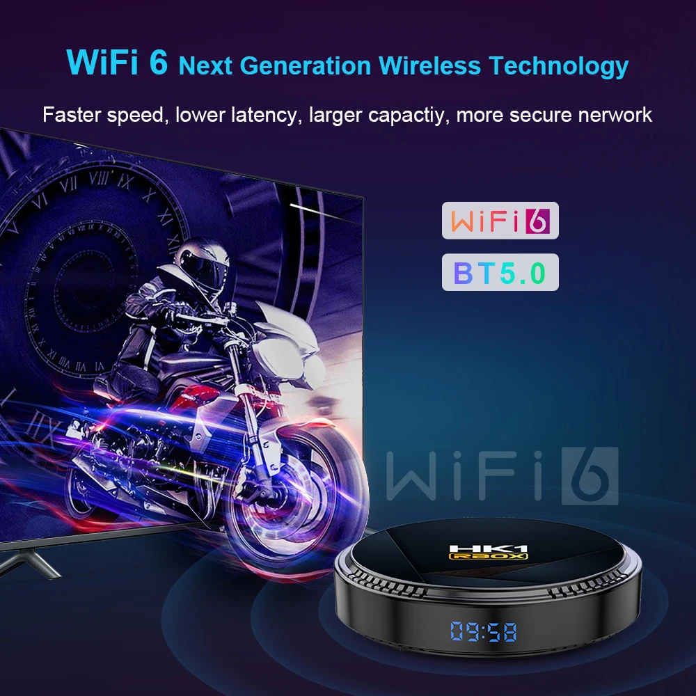 Allwinner H618 Android 12 TV Box HK1 RBOX H8 4GB RAM 128GB ROM Wifi6 6K Decode BT5.0 5G Dual WIFI 4K HDR10+ Media Player