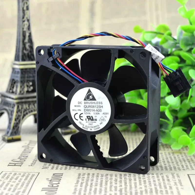 Original Delta 8025 12V 0.5A PWM Speed Regulation 8CM High Speed Fan for QUR0812SH