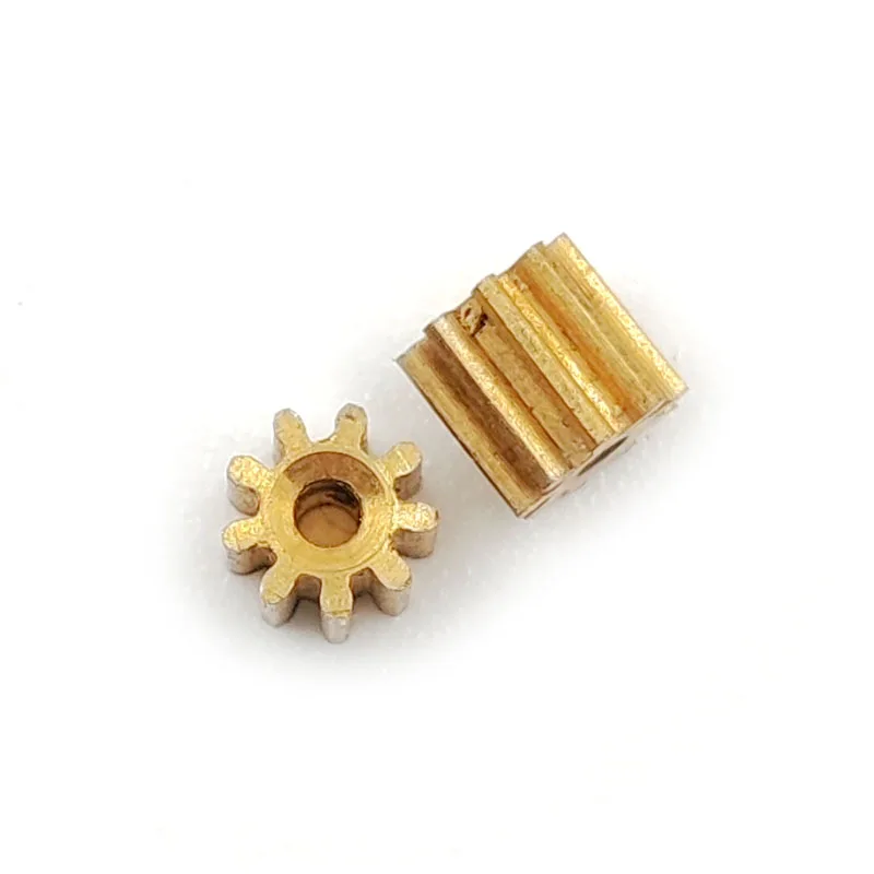 91A 0.3M Copper Pinion 9 Teeth Aperture 0.97mm Tight for 1mm shaft Motor Gear Toy Aircraft Pinion 9T