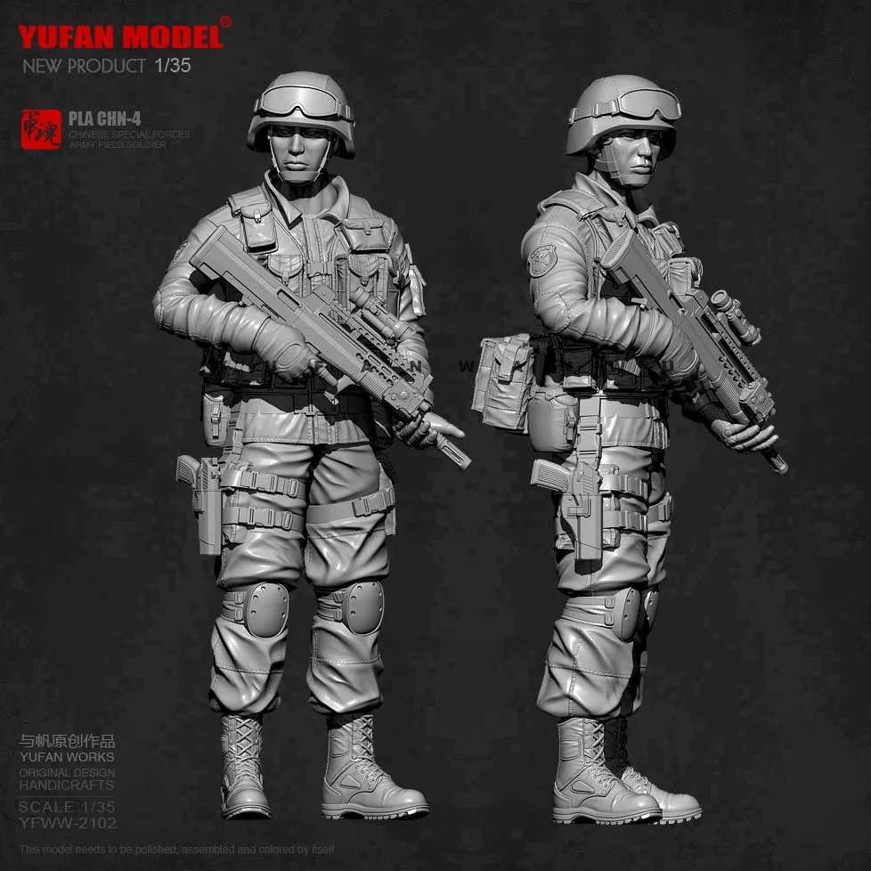 

Модель 1/35 YUFAN модельная фигурка из смолы kits DIY self-Собранный YFWW-2102