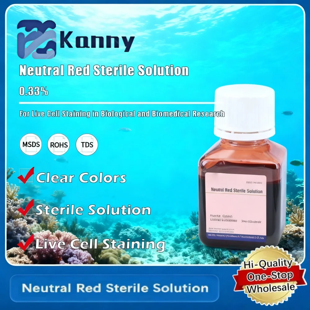 Neutral Red Sterile Solution 0.33% for Live Cell Staining and Biological Research Applications Original Product