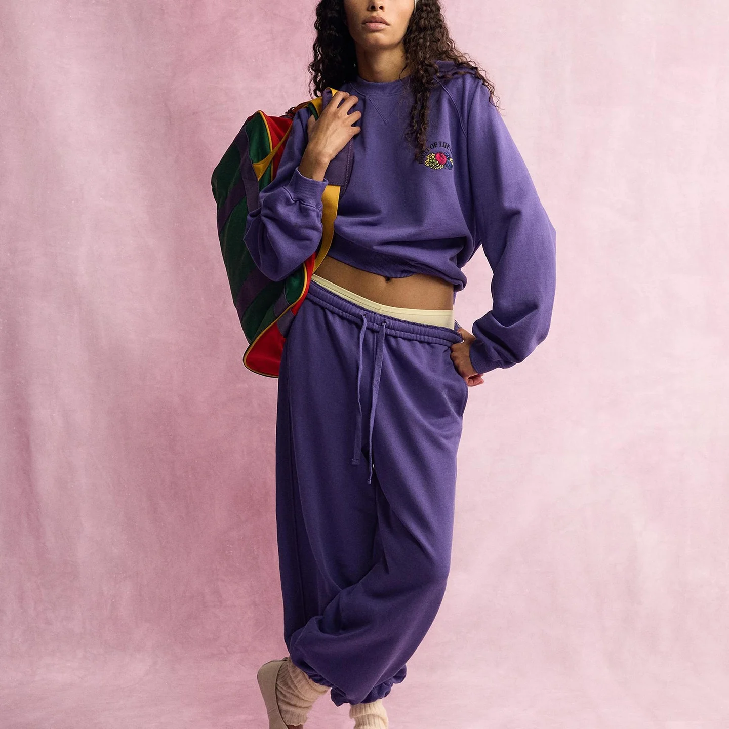 Women's Fashion Sweatshirt Set Long Sleeve round Neck Washed Joggers mid Waist Autumn 2026 New Arrival Chinese Brand Zadata