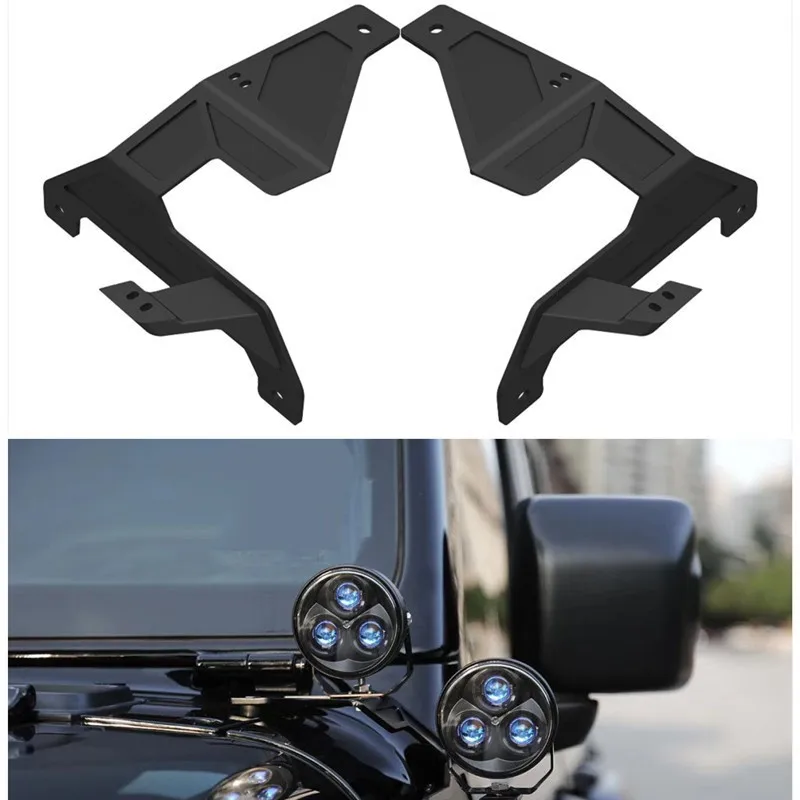 

Для Jeep Wrangler JL светодиодный светильник монтажный кронштейн держатель из алюминиевого сплава рабочий свет