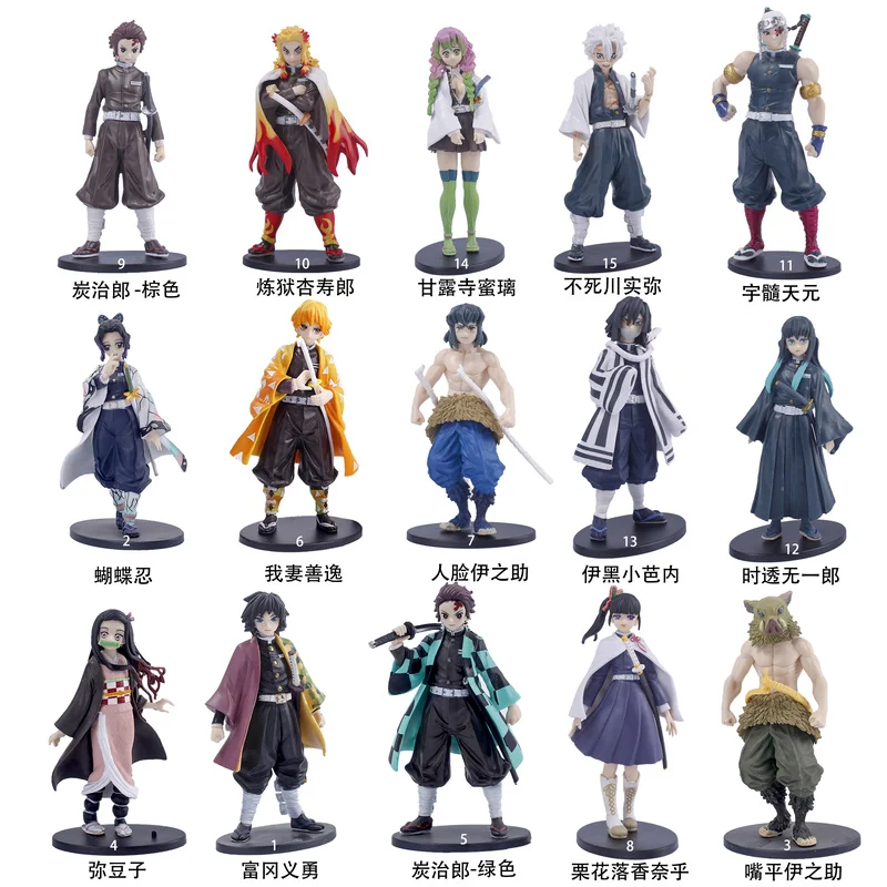 Officiële Echte Demon Slayer Anime Figuur Hoogwaardige Karakter Model Collectible Standbeeld PVC Gift (Op Voorraad Duidelijke inventaris)