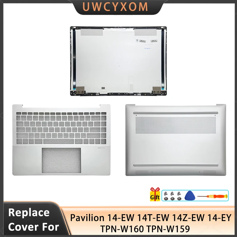 

New Cover For Pavilion 14-EW 14T-EW 14Z-EW 14-EY TPN-W160 TPN-W159 LCD Back Cover/Palmrest /Bottom Case Shell