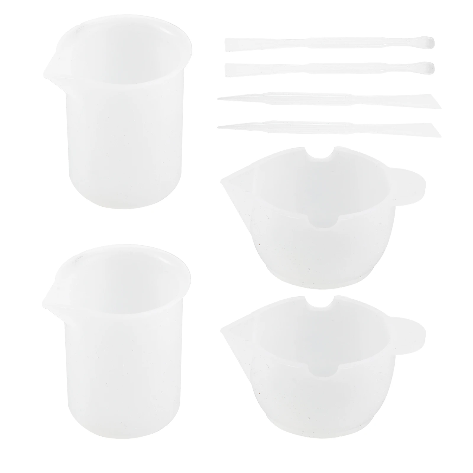 

8 pcs Silicone Dispensing Cups Reusable Pigment Mixing Measuring Stirring Toning Craft Cups For Diy Resin Making Crystal Epoxy