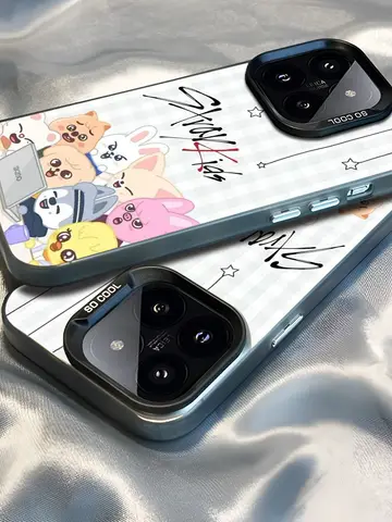 Epc Kpop S-Stray K-Kids Phone Case IMD Phone Case For IPhone 16 15 14 13 12 11 Pro Max Plus Color Silver Cover