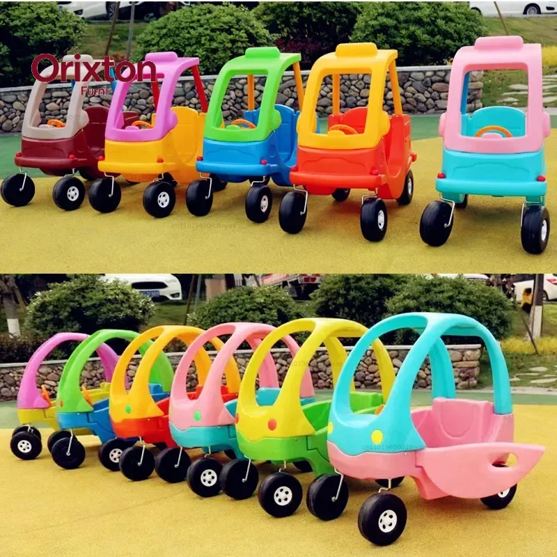 Naughty Castle Children's Games Plastic Toys Kindergarten Princess Car Small RV Beetle Car Twist Power Walker