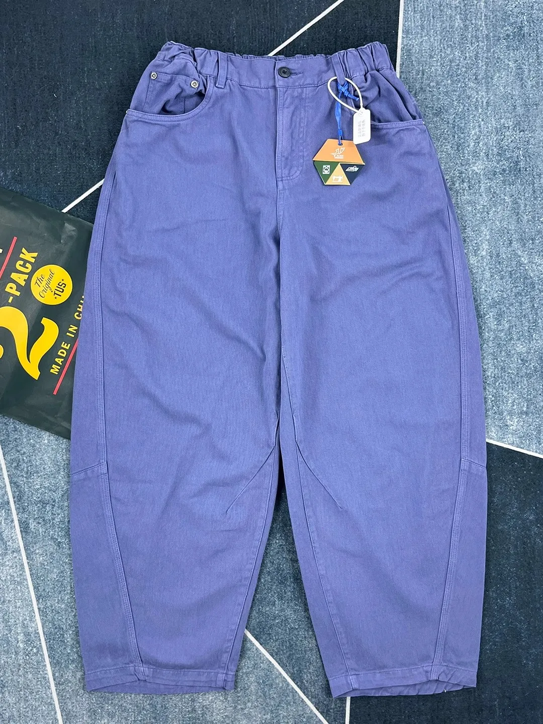 

Pure Cotton Loose Fit Straight Leg Thiened Casual Pants for Men Autumn Season American Sle Faionable Workwear Trousers