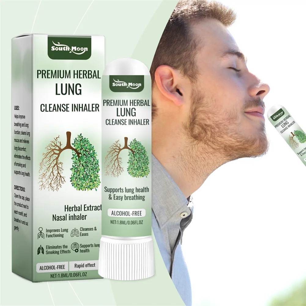 Herbal Nasal Congestion Relief Stick Natural Sinus Clearer Inhaler For Allergies Botanical Aromatherapy Nasal Decongestant
