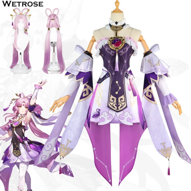 【Wetrose】In Stock Honkai Star Rail FuXuan Fugen Cosplay Costume Fu Xuan Фу Сюань Full Set Anime Game Party Outfits Halloween