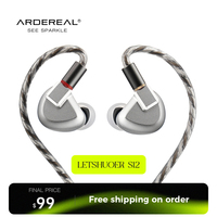 Ardereal Letshuoer S12 in-Ear Earphone14.8mm Planar Magnetic Driver in Ear Monitors HiFi Wired Headphone Gaming Earbuds