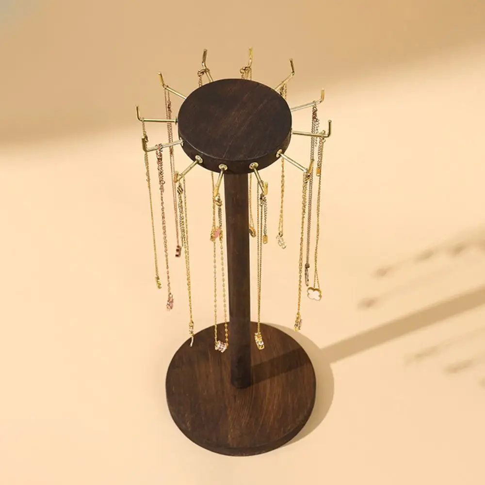 

Creative Solid Wood Jewelry Display Stand Earrings Pendant Jewelry Organizer Bracelets Necklace Display Holder