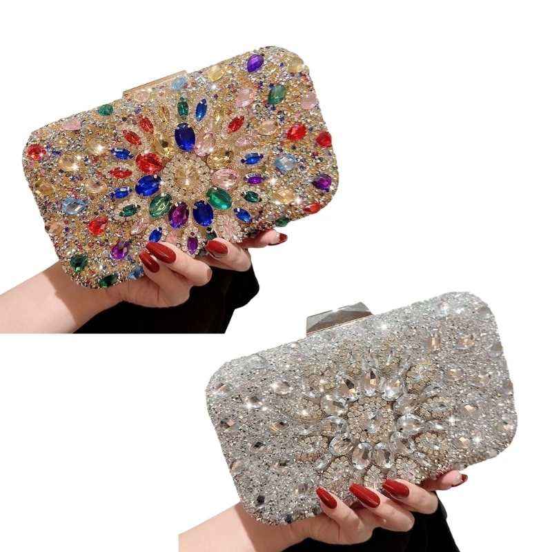 

Evening Bag Elegant Lady Purse Party Banquet Wedding Clutches for Women Girl Cocktail Tote Handbag Chain Bags